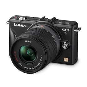 Panasonic Lumix GF2 Digital Camera with 14-42mm Lens - Black