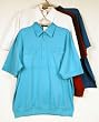 Big Man's Banded Bottom Knit Shirt by Merrill Sharpe