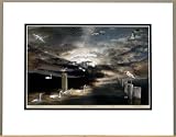Surreal Nautical Wildlife Graphic Fine Art Cotton Print Matted 16x20