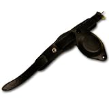 Genuine Leather Military strap with Protective Cover, Chrome buckle