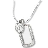 Boston Celtics 3/8â Sterling Silver Mini Dog Tag