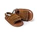 Kuner Unisex Baby Tassel Rubber Sole Non-slip Summer Prewalker Sandals First Walkers