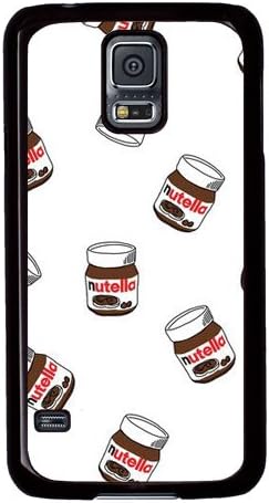 Samsung Galaxy S5 Case,Many Nutella Pots with White Background Design PC Black Case for Samsung Galaxy S5(E Series)