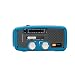 Et�n NFR160WXBL Microlink Self-Powered AM/FM/NOAA Weather Radio with Flashlight, Solar Power and Cell Phone Charger (Blue)