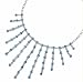 Oliver Weber 8856 Rhodium Plated Metal Swarovski Aquamarine Crystal Ladies Necklace