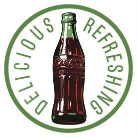 Tin Sign Coke - Round 60