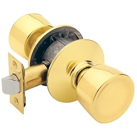 BELL F10VBEL605 Passage Knob, Bright Brass by Bell