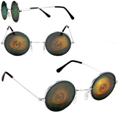 Crazy Eyes Hologram Poker Sunglasses