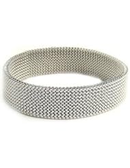 Stainless Steel Stretch Bracelet 09.50 Inch olished G514