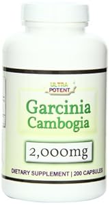 Eden Pond Labs Garcinia Cambogia, 500 mg per Capsule, 200 Capsules per Bottle (Serving size of 4 capsules provides 2000 mg)