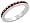 Sterling Silver Eternity Band, w/ January Birthstone, Garnet Crystals, 1/8