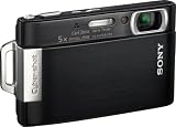 Sony Cybershot DSC-T200 8.1MP Digital Camera with 5x Optical Zoom with Super Steady Shot Image Stabilization (Black)