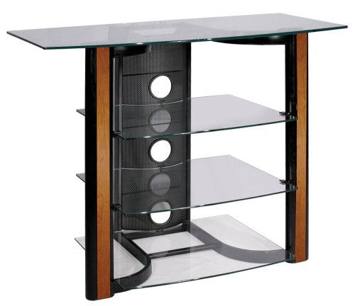 Bell'O AVSC-2123 Contemporary Tall Design Audio Video System (Black/Cherry)