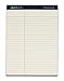 TOPS Docket Diamond 100% Recycled Premium Stationery Tablet, 8-1/2 x 11-3/4 Inches, Perforated, Ivory, Law Rule, 50 Sheets per Pad, 2 Pads per Pack (63983)