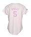 David Wright New York Mets Women's White/Pink Replica Jersey (X-Large)