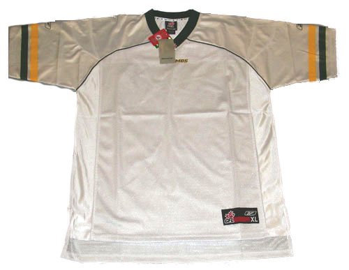 Edmonton Eskimos CFL Football White Jersey Blank 