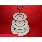 Castleton China Golden Classic Hostess Tray 3 Tier by CASTLETON CHINA
