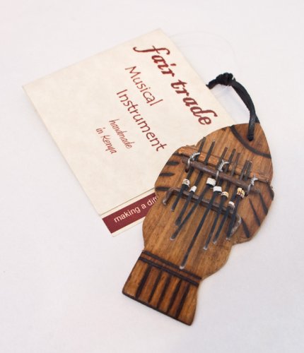 Childrens Toyshop  Musical Instruments : 4" Fish Marumba / Mbira / Finger Piano (Fair Trade)