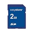 EasyStore 2GB SD Card (SDSDES-002G-G11, Retail Package)