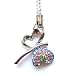 Cell Phone / Camera Charm Strap Pretty Colorful Abstract Butterfly Heart