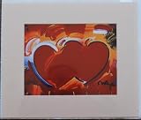 Peter Max - DOUBLE HEART (mounted and matted)