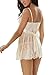 Avidlove Women Lingeries Strap Babydoll Lace Outfits Patchwork Sleepwear Jumpsuit Black M