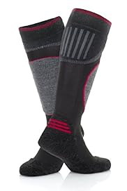 Contrast Panel Ski Socks with Wool