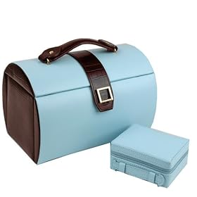 Jewelry Box And Travel Case Deluxe Genuine Leather by Tech Swiss