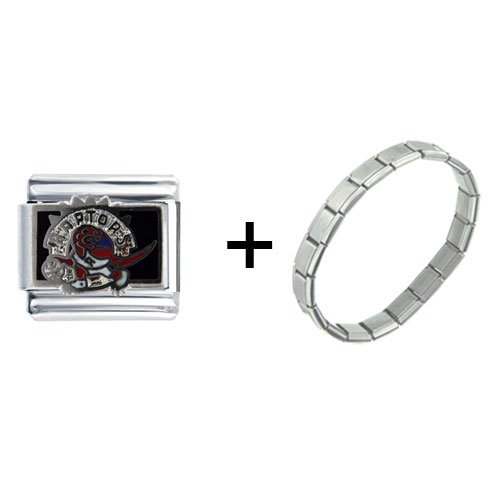 Nba Toronto Raptors Italian Charm Bracelet