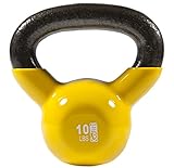 GoFit 20-Pound Blue Kettlebell with Vinyl Coating, Training DVD and Exercise Booklet
