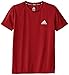 adidas Big Boys' Climalite Short Sleeve Tee, Light Scarlet, Small/8