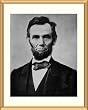 Classic Photo Portrait of President Abraham Lincoln by Alexander Gardner - Haunting approx. 25x29-inch Framed & Matted - 1 1/2-inch Antique Style Gold Frame - Photographic Print from the Library of Congress Collection