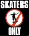 Skaters Only, Skateboarding Decorative Poster, 16x20