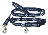 New York Yankees Dog Collar Leash and ID Tag Set Size Medium