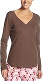 Hue Women's Long Sleeve Henley Tee, Shopping Bag, X-Large