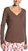 Hue Women's Long Sleeve Henley Tee, Shopping Bag, X-Large