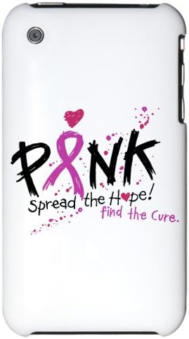iPhone 3G Hard Case Cancer Pink Ribbon Spread The Hope Find The Cure