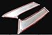 GOOACC Chrome Molding Rear Window Spoiler Side Cover Trim for 2014 2015 Nissan Rogue