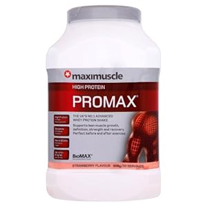 Maximuscle Promax 908 g Strawberry Whey Protein Shake Powder