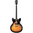 Washburn HB30TSK Hollow Body Electric Guitar with Tobacco Sunburst Finish