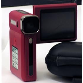 Vivitar DVR545 5.0 MegaPixel Digital Camcorder / Camera with 2.4 inch LCD Screen, Rechargeable Battery and SD Card Support (Color: RED)