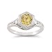 Roman Art Deco Citrine and White Topaz Ring in .925... Roman Art Deco Citrine and White Topaz Ring in .925...