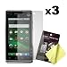 Three LCD Screen Guards / Protectors for Motorola Milestone XT720 / XT701