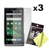 Three LCD Screen Guards / Protectors for Motorola Milestone XT720 / XT701