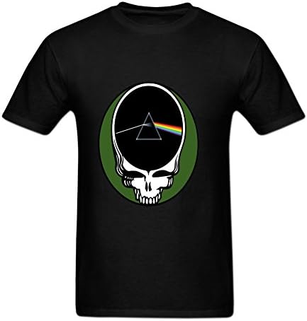 LLKE Men's Pink Floyd Pyramid Dark Side Tour 1972 t-shirt XL Black