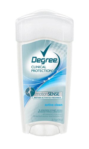 Best Price Degree Women Clinical Protection Anti-perspirant & Deodorant with Motion Sense, Active Clean, 2.7-Ounce Packages (Pack of 2)