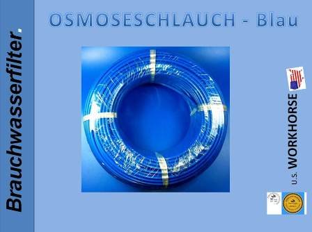 Farbe : BLAU Side by Side, Kühlschrankschlauch, Osmose Umkehrosmose Schlauch 6 mm Wasserschlauch Wasserfilter 1/4 Zoll (6mm) für Side by Side Kühlschrank, Kühlschrankschlauch, Stückzahl angeben für Ihre gewünschte Länge 1Stk = 1Meter