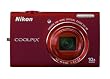 Nikon COOLPIX S6200 16 MP Digital Camera with 10x Optical Zoom NIKKOR ED Glass Lens and HD 720p Video (Red)