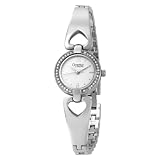 Caravelle by Bulova Women's 43L120 Crystal Bangle Watch Silver Dial