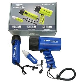 Buy Princeton Tec Ultimate Dive Set Scuba Diving, Snorkeling, Water Sports Light Set Dive...